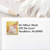 Adreslabel biggen etiket (Insitu)