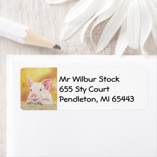 Adreslabel biggen etiket (Insitu)