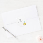 Adreslabel - Eager bier Ronde Sticker (Envelop)