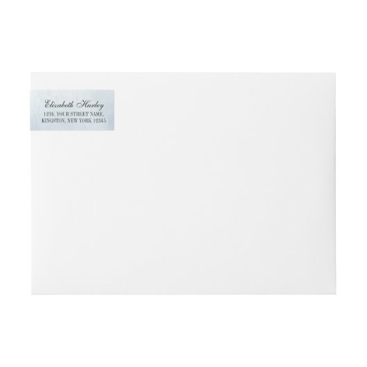 Adreslabel Elegant Modern Teal Goud Agaat Geode (Voorkant)