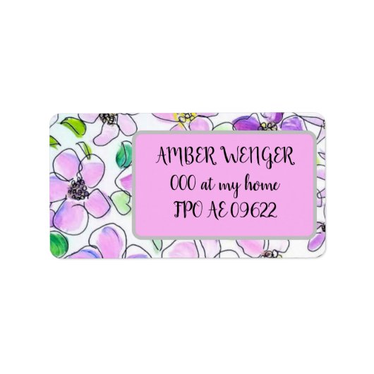 adreslabel etiket (Voorkant)