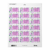 adreslabel etiket (Full Sheet)