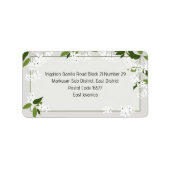 adreslabel etiket (Voorkant)