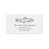 adreslabel forellenretourzending etiket (Voorkant)