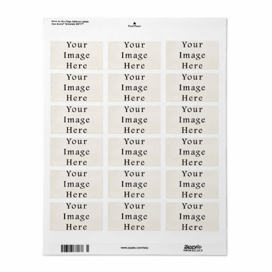 Adreslabel Gepersonaliseerde Sticker Labels Sjablo (Full Sheet)