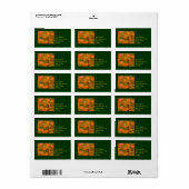 adreslabel herfstbomen etiket (Full Sheet)