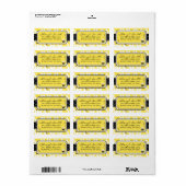 Adreslabel hommel etiket (Full Sheet)