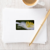 Adreslabel Hout Anemone Etiket (Insitu)