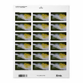 Adreslabel Hout Anemone Etiket (Full Sheet)