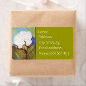 adreslabel katoenbol etiket (Insitu)