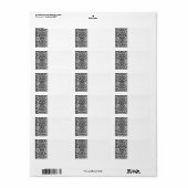 Adreslabel masker etiket (Full Sheet)