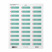 Adreslabel Modern Lint Collectie Etiket (Full Sheet)