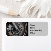 Adreslabel Motorwiel Etiket (Insitu)