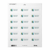 Adreslabel - Onder het Zee Pop Art Etiket (Full Sheet)