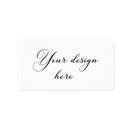 adreslabel ontvanger etiket (Voorkant)