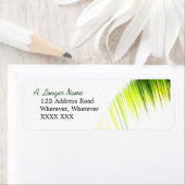 Adreslabel Palm Branch Etiket (Insitu)