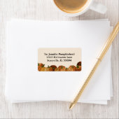 Adreslabel pompoenpleister etiket (Insitu)