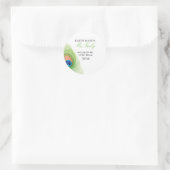 Adreslabel Ronde Sticker (Tas)