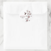 Adreslabel Ronde Sticker (Tas)