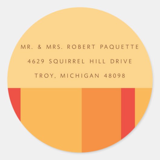 adreslabel ronde sticker (Voorkant)