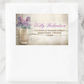 Adreslabel - sticker met Mason Jar (Tas)