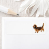 adreslabel van dashond etiket (Insitu)