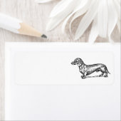 adreslabel van dashond etiket (Insitu)