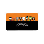 Adreslabel van de partij Halloween Etiket (Voorkant)