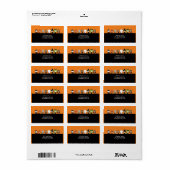 Adreslabel van de partij Halloween Etiket (Full Sheet)