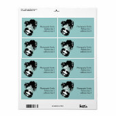 Adreslabel van digitale fotocamera etiket (Full Sheet)