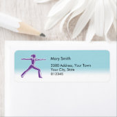 Adreslabel van fitnessinstructeur etiket (Insitu)