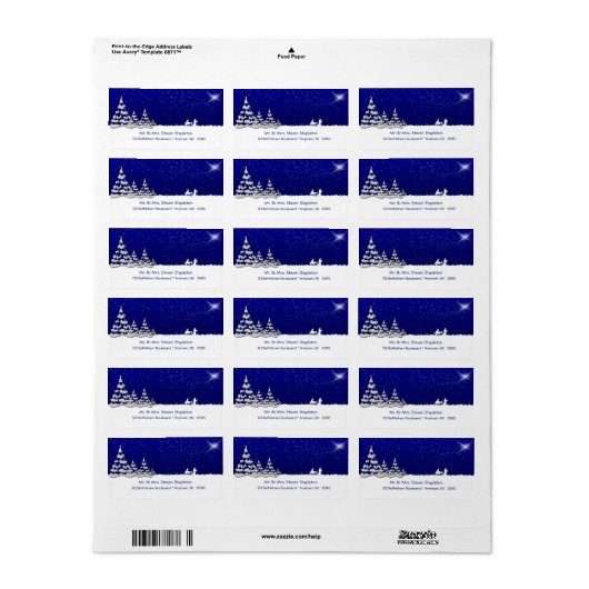 adreslabel van geboorte etiket (Full Sheet)