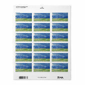 ADRESLABEL: VAN GOGH : TARWEVELD ETIKET (Full Sheet)