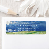 ADRESLABEL: VAN GOGH : TARWEVELD ETIKET (Insitu)