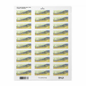 ADRESLABEL : VAN GOGH : TARWEVELD MET REAPER ETIKET (Full Sheet)