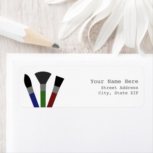 Adreslabel verfpenselen etiket (Insitu)