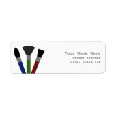 Adreslabel verfpenselen etiket (Voorkant)