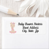 adreslabel voor baby girl shower etiket (Insitu)