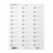 Adreslabel voor babyshower met cute tijger etiket (Full Sheet)