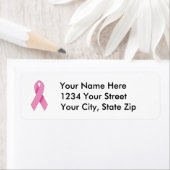  adreslabel voor borstkankerbewustzijn etiket (Insitu)