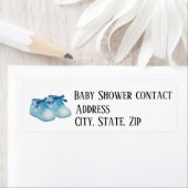  adreslabel voor Boy baby shower Etiket (Insitu)