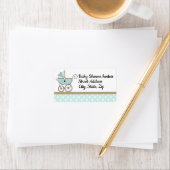  adreslabel voor Boy baby shower Etiket (Insitu)