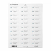 Adreslabel voor hagedisschilderskunst etiket (Full Sheet)