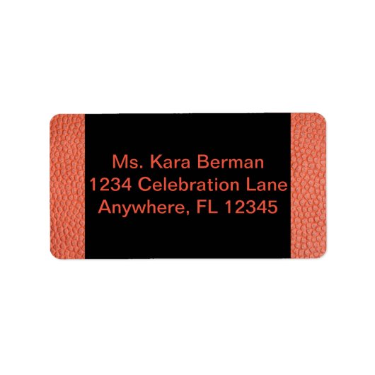 Adreslabel voor Hoops Collectie Etiket (Voorkant)