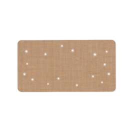 Adreslabel voor mousserende lichten etiket