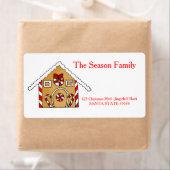 Adreslabel voor peperkoekhuis etiket (Insitu)