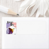 Adreslabel voor Veteranen Dag Etiket (Insitu)