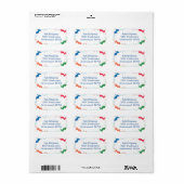 adreslabel voor visgrens etiket (Full Sheet)
