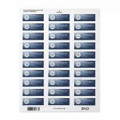 Adreslabel voor zakelijk rendement etiket (Full Sheet)