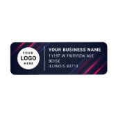 Adreslabel voor zakelijk rendement etiket (Voorkant)